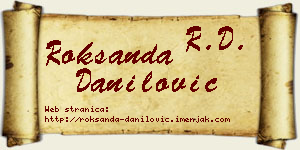 Roksanda Danilović vizit kartica